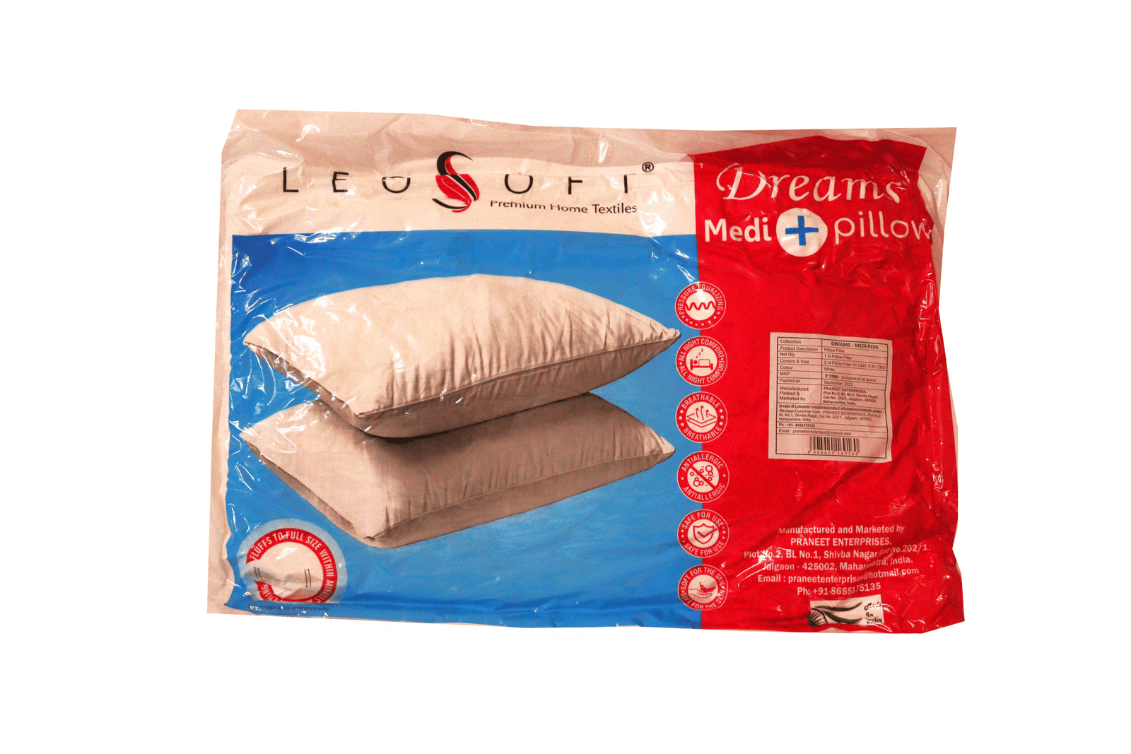 Medi Plus Pillow 16X24IN S/2 - Image 5