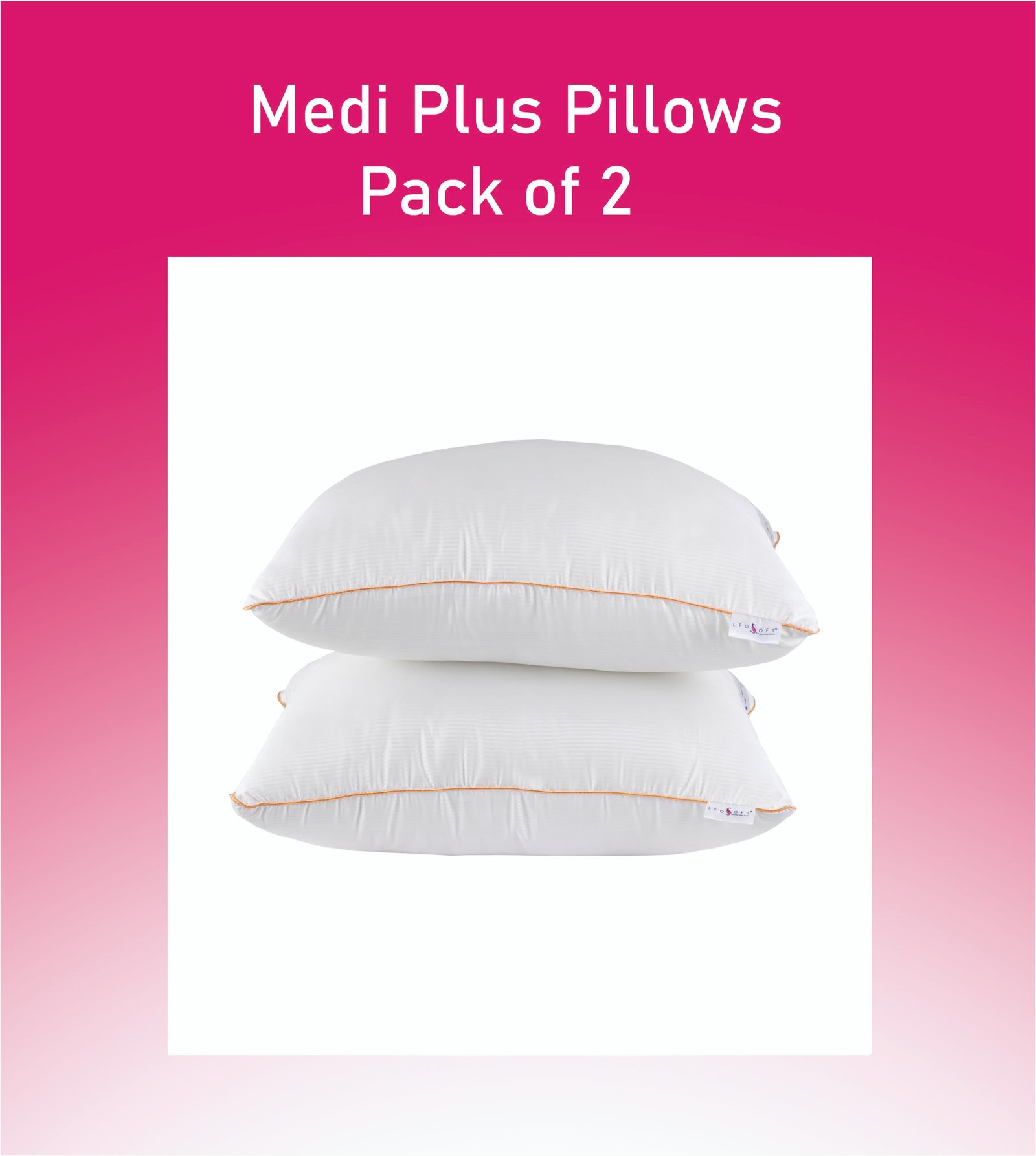 Medi Plus Pillow 16X24IN S/2